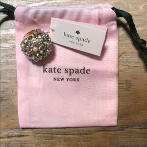 Kate Spade Gold and Pearl “Pick A Pearl” Ring